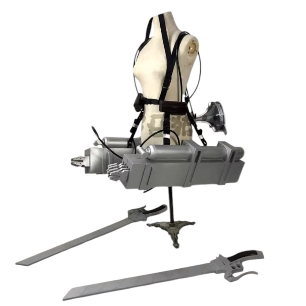 進撃の巨人 立体機動装置 調査兵団 エレン・イェーガー コスプレ道具 1/1で立体化 PVC EVA ワイヤーの射出装置 道具 レプリカ 武器 花火大会 学園祭 ハロウィン 漫画 コスプレ 撮影道具