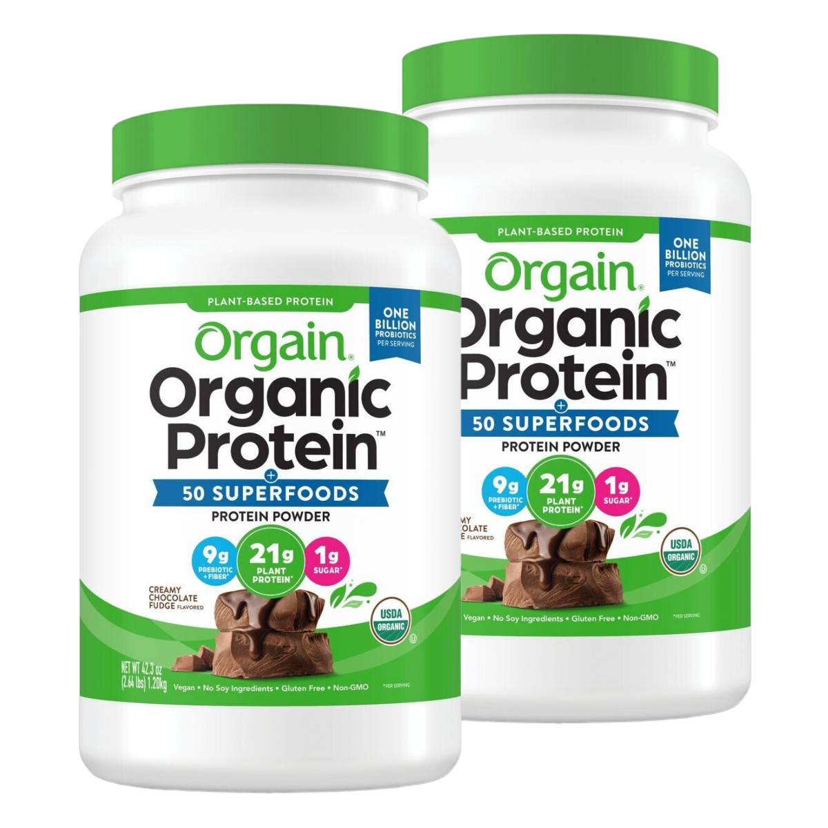 orgain プロテイン チョコ 味 1200g 2個 無添加 オーガニック ダイエット コストコ 通販 送料無料