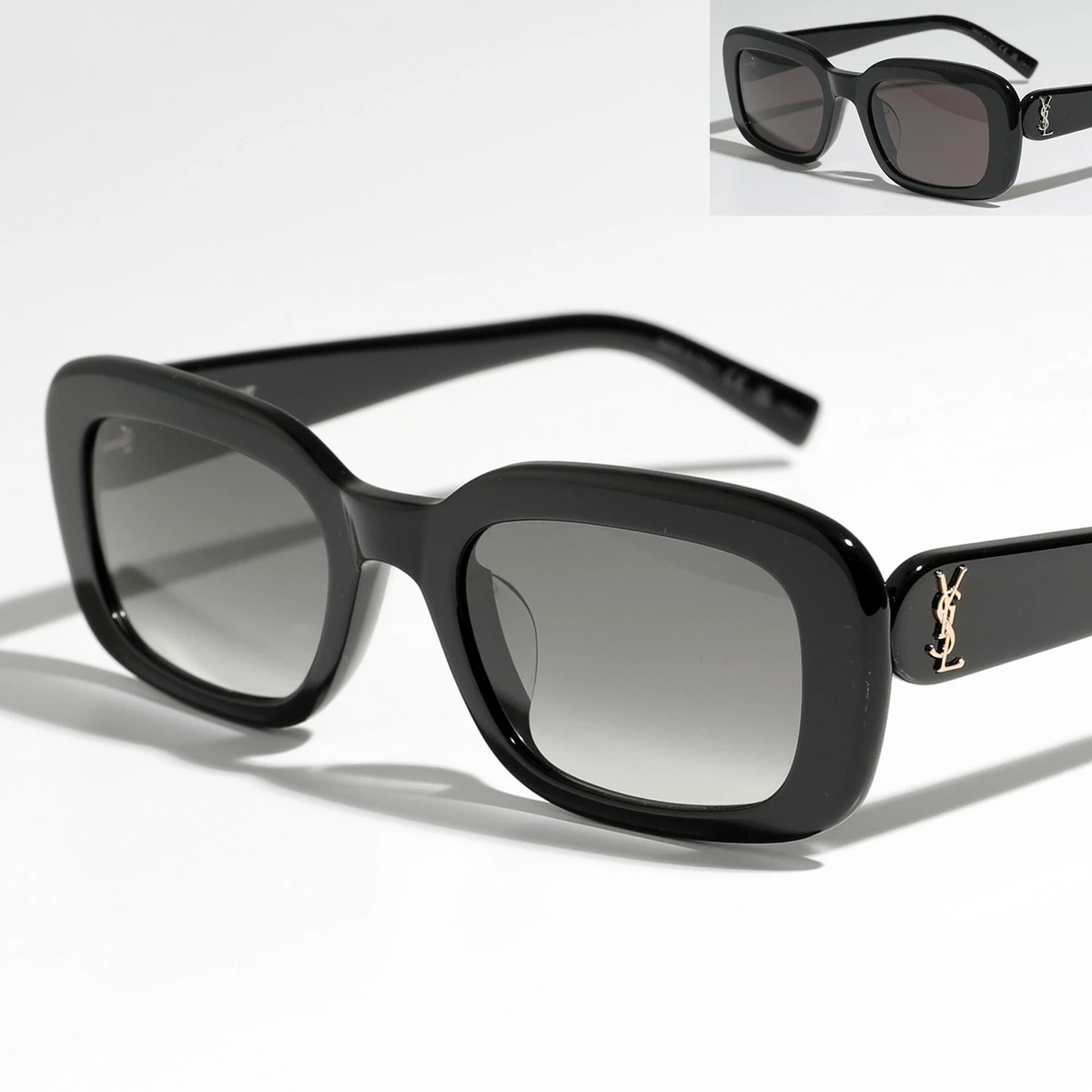 SAINT LAURENT サンローラン サングラス SL M130/F レディース スクエア型 メガネ カサンドラロゴ YSL アイウェア カラー2色