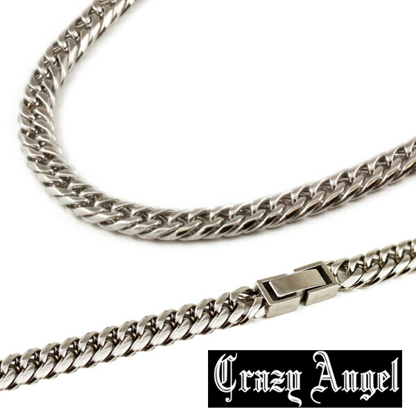 クレイジーエンジェル ステンレス 6面 W キヘイ ネックレス 6.5mm/50cm　CA-971