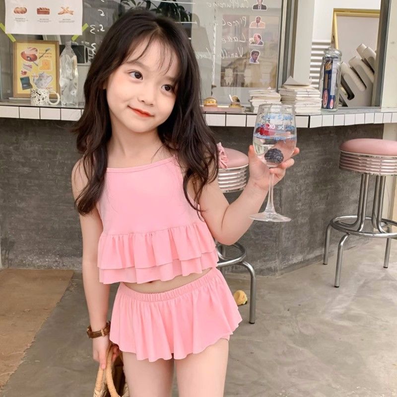 水着キッズ 女の子夏の洋風水着新型子供かわいいセパレート水着セット赤ちゃん点セット子供 韓国ファッション