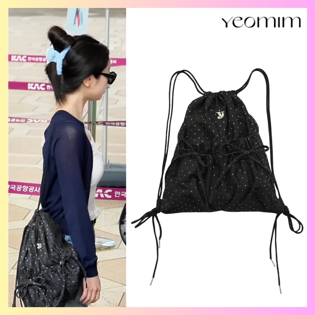 [TWICE ダヒョン着用] TIE GYM SACK - STAR BLACK + FREE OMAKE ジムサックジムサック 購入 通販 ジムサック 小型ジムサック 綿ジムサック 水玉柄