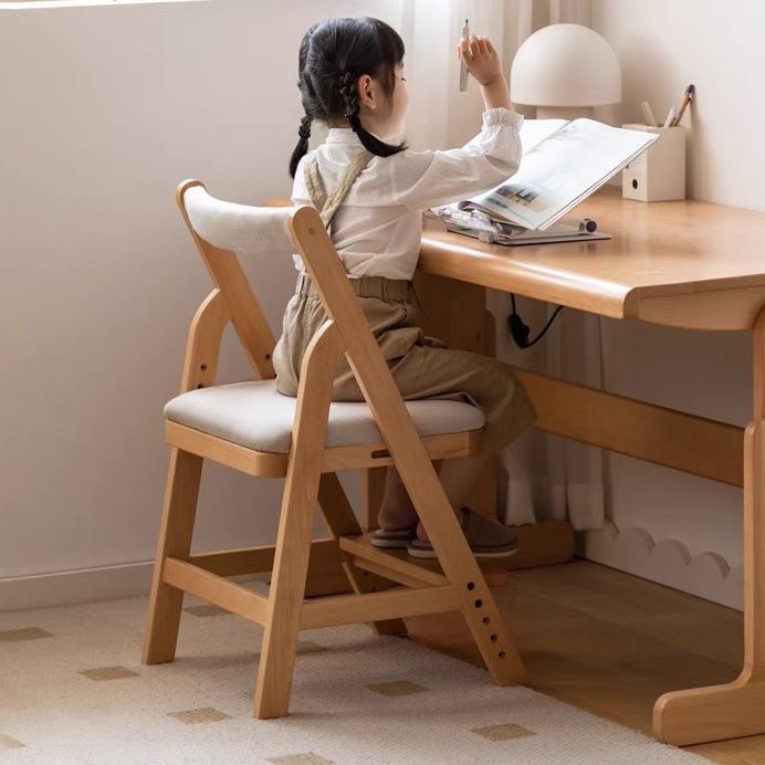 学習チェア 座面スライド 学習椅子 高さ調節 木製 学習椅子 勉強椅子 デスクチェア キッズチェア ダイニングチェア リビング学習 学習 椅子 木 幅44.4cm 昇降式 3段調整 背もたれ付き 子