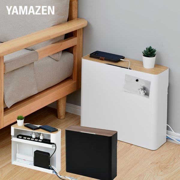 ケーブルボックス ルーター 収納ボックス 幅40 奥行13.5 高さ37cm