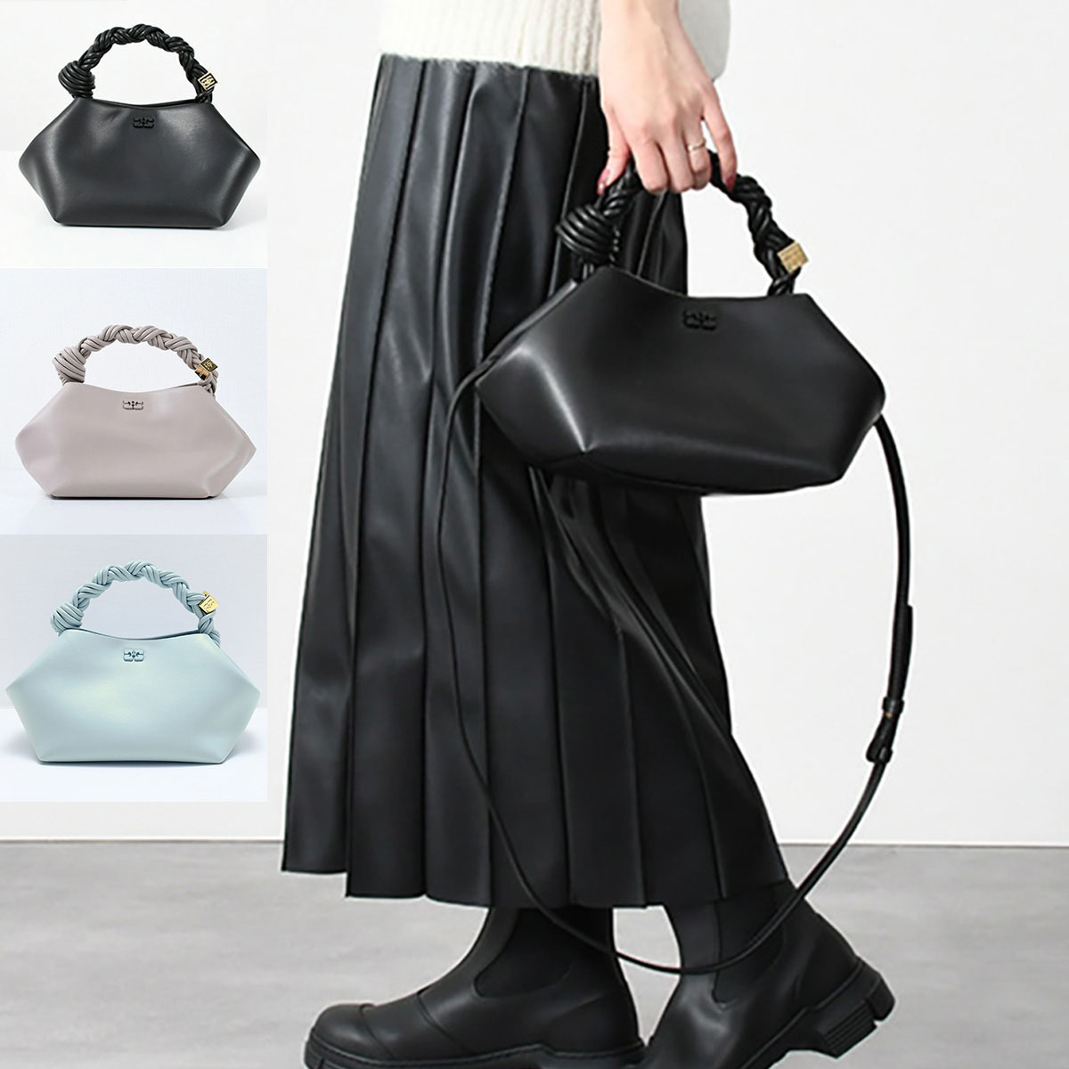 バッグ ハンドバッグ ショルダーバッグ BOU BAG A5241 A5242 A5245 A6085 レディース ブラック シンプル ミニバッグ レザー 2way 人気