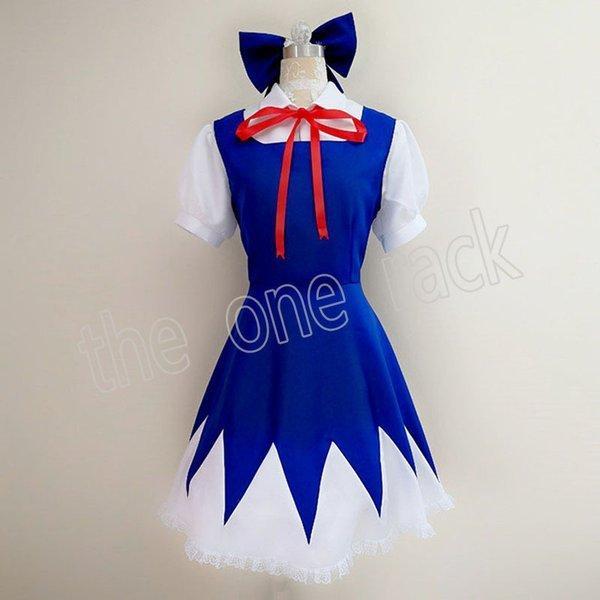 東方project コスプレ衣装 東方Project 東方紅魔郷 the Embodiment of Scarlet Devil. チルノ コスプレ衣装