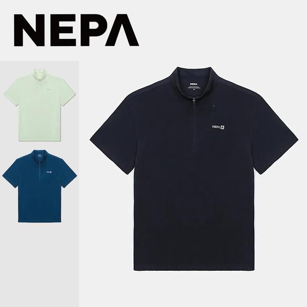 [釜山店] 男性プロスト半袖ジップアップTシャツ 7K35411