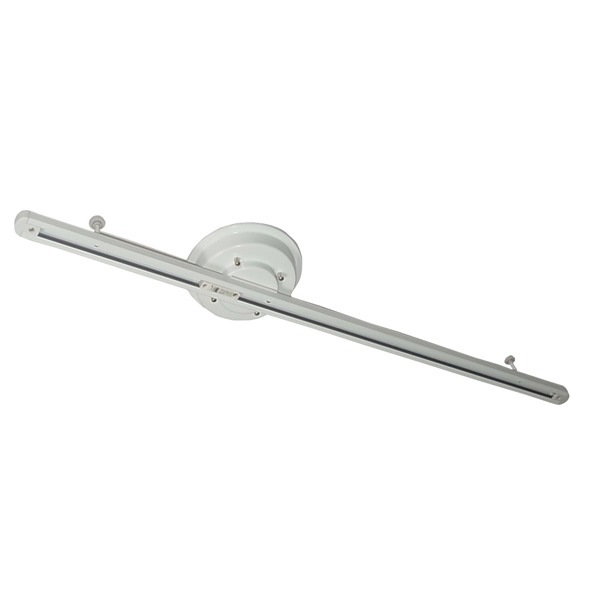 簡易取り付け式 スライドダクトレール/照明器具 [幅102.5x奥行18.5x高さ8cm] スチール