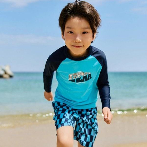 男の子用ビーチセット レーサーラッシュガードセット A5BB1BS06DNV