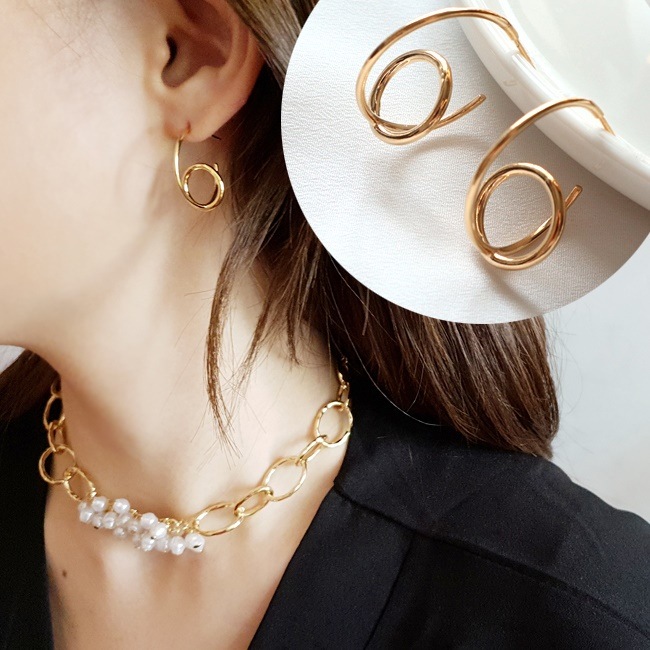 大特価 超格安価格 Hot Item Ring N Earring Chocker Unique Design 16K High Made in Qulity Gold Korea
