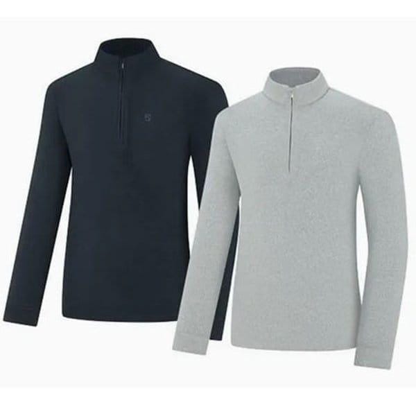 KVT4579M 男性 柔らかいテクスチャ起毛防寒Tシャツ