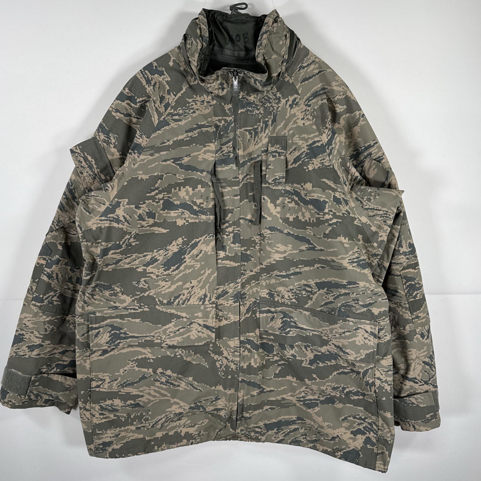 古着 ミリタリージャケット ECWCS GORE-TEX タイガーカモ ゴアテックスパーカー カモフラ デジカモ 米軍 large regular グレー メンズ