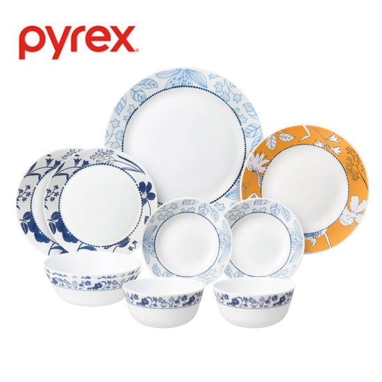 パイレックスラサフォード食器セットボウルプレート10P