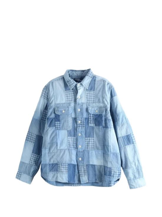 POLO RALPH LAUREN Men Long Tops 710 B14 280 001 INDIGO PATCHWORK