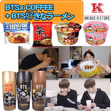 **BTS好きな韓国ラーメン4種セット+ BTS COFFEE/ BTS RUN jjappagul