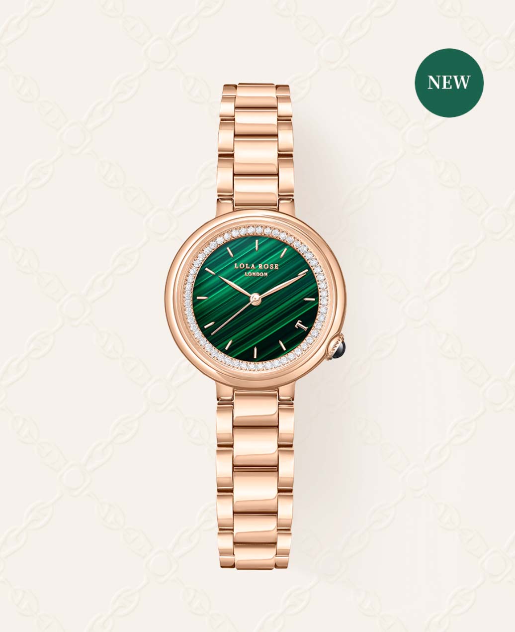 新製品情報も満載 LONDON ROSE LOLA Malachite Gold Rose With Watch その他 ブランド腕時計 -  flaviogimenis.com.br