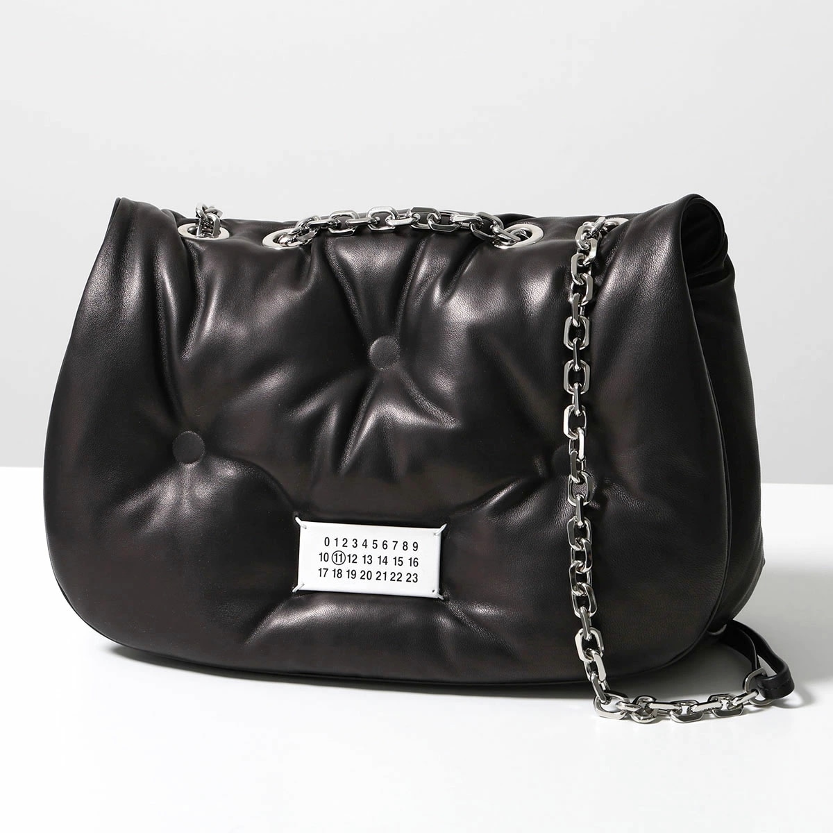 MAISON MARGIELA メゾンマルジェラ ショルダーバッグ Glam Slam フラップ チェーンバッグ S56WG0169 P4300 レザー 鞄 カラー2色 S56WG0169P4300T