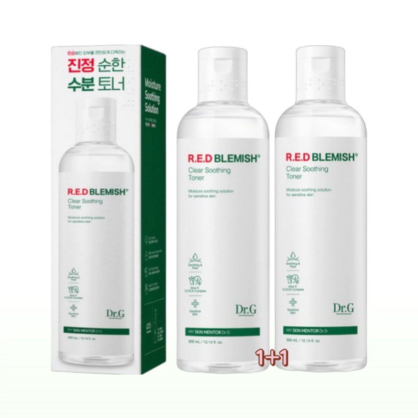 [1+1 スージング トナー] レッド ブレミッシュ クリア スージング トナー 300ml 2個 / 韓国コスメ 正規品 韓国人気 おすすめ ローション 低刺激 スキンケア 水分トナー