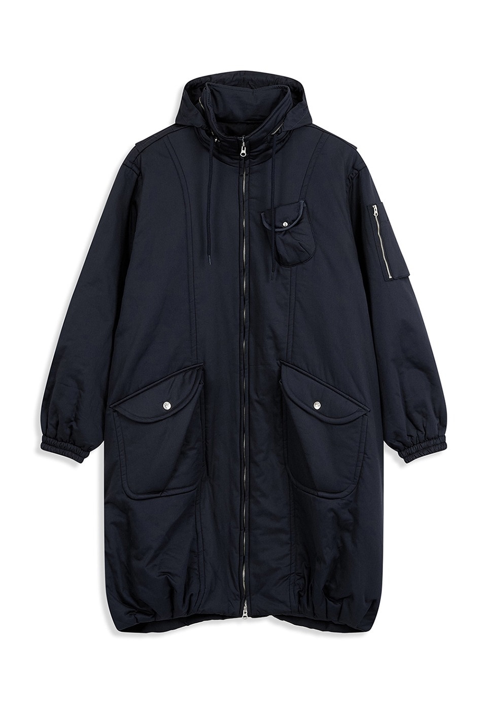 【OPEN Yy】25FW CARGO LONG COAT : NAVY
