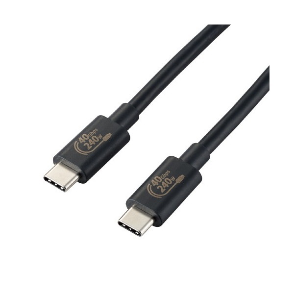 USB4-CCPE10NBK USB Type-cケーブル 4.0 PD EPR対応 240W (USB-C to USB-C) 1m ブラック メーカー直送
