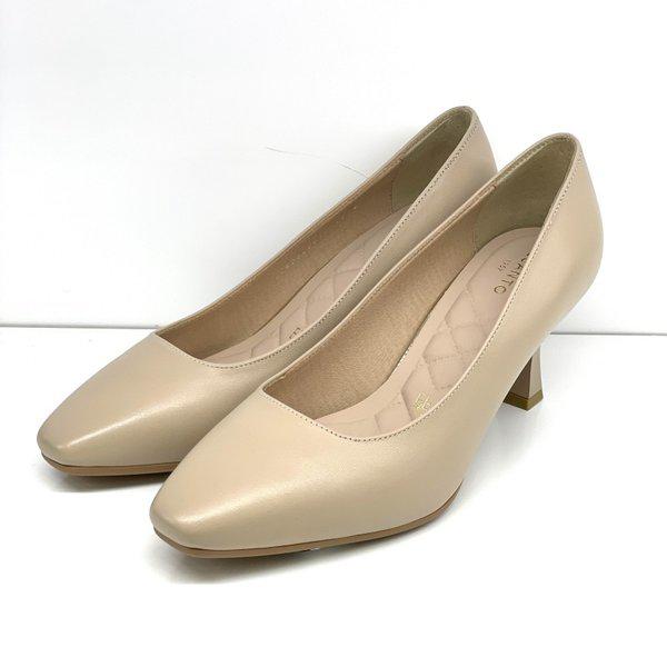 軽量クッションUP靴7CM女性パンプス1XWD60X_GN