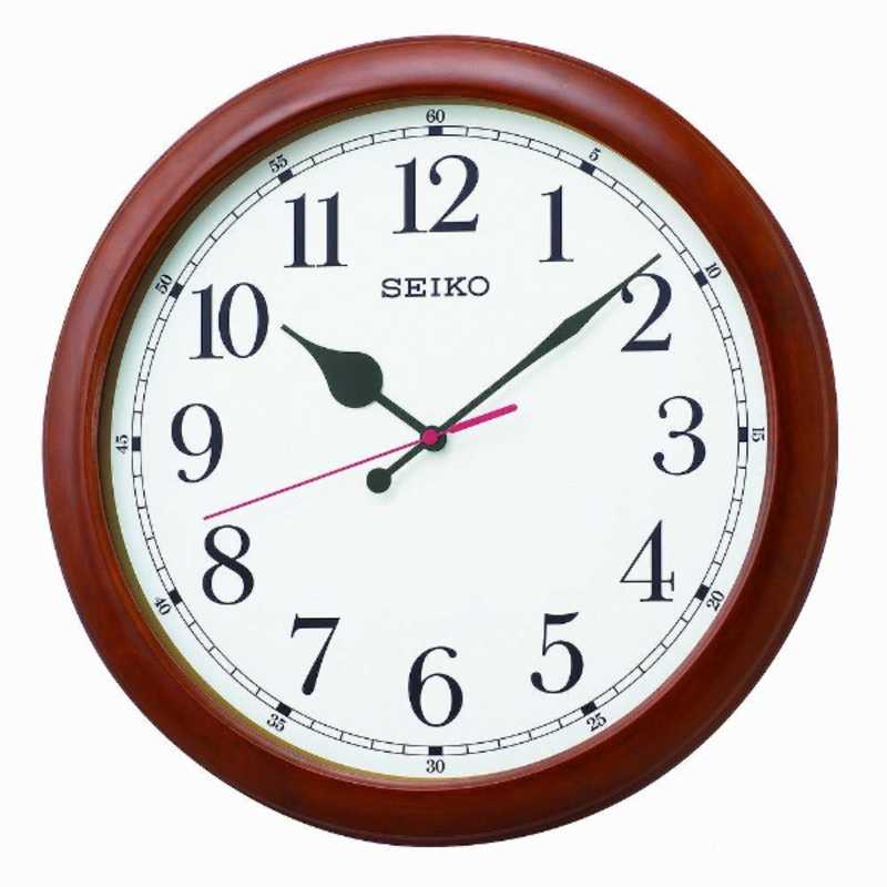 セイコー　掛け時計 【オフィスタイプ】 茶木地　KX238B