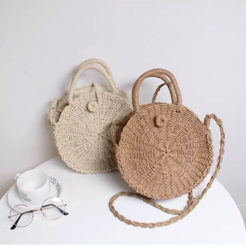 2色 ショルダーバッグ レディース 手持ちバッグ ミニバッグ 小バッグ 肩掛け 斜めがけ 大人 軽量 小さめ 2way カジュアル かわいい おしゃれ ファスナー付き お財布 スマホ ラウンド型 ファ