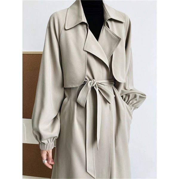 品質良い トレンチコートがスプリングコート レディース コート アウター 秋服 ロング丈 カジュアル 入学式 卒業式 通勤 通学 入園式 バレンタイン プレゼント