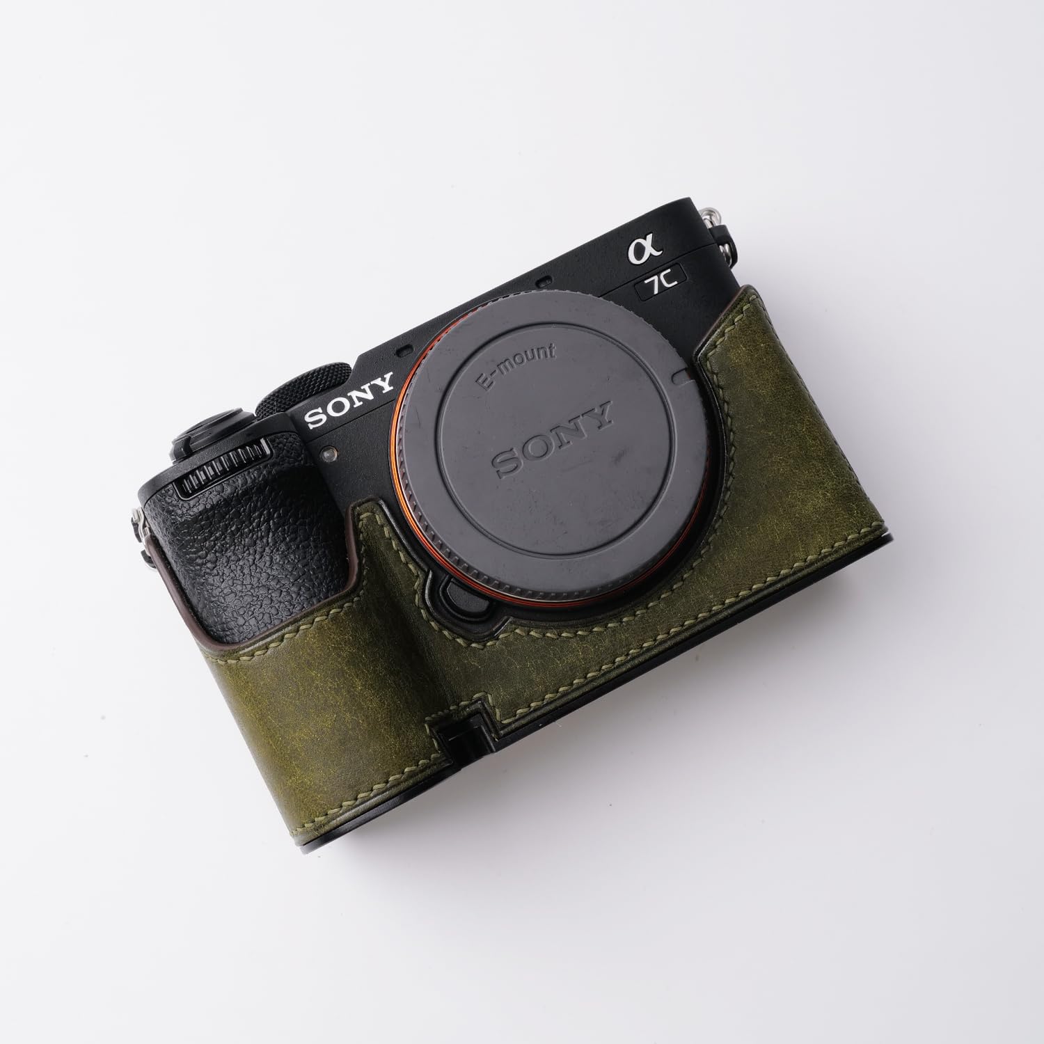 対応 Sony ソニー A7C Mark II α7C2 α7CR A7CR 専用 カメラケース カメラカバー カメラバッグ 本革 【Iborrys 純手作】銀付牛革本体+メタルベースプレート 2-i 13,439円