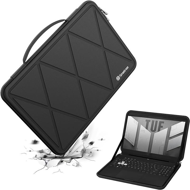 硬質EVA保護スリーブケース 15.6インチ ASUS TUF Gaming など( Black-For ASUS 16インチ, For ASUS 16インチ(X8283-2))
