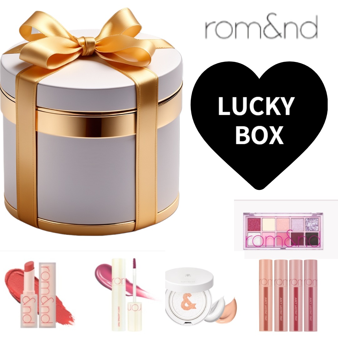 福袋 LUCKY BOX 様々な製品をrandomで入れました /コスメ福袋 6-7種(アイシャドウ+リップカラーランダム)韓国コスメ福袋