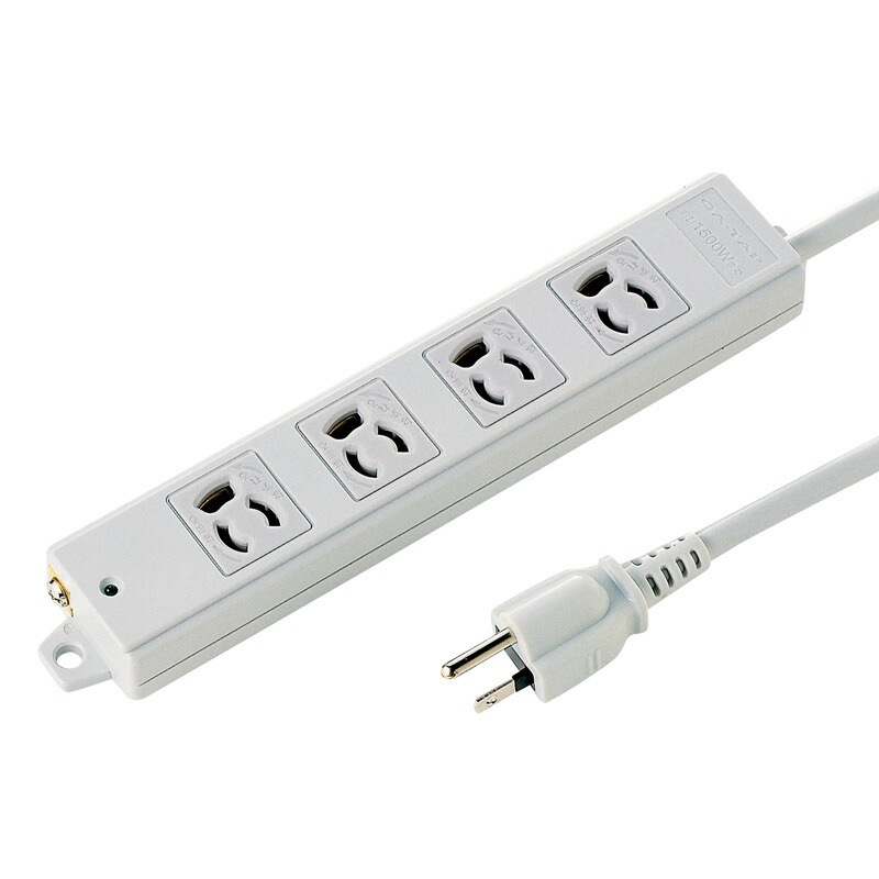 工事物件タップ 3P 4個口 10m TAP-K4-10電源タップ