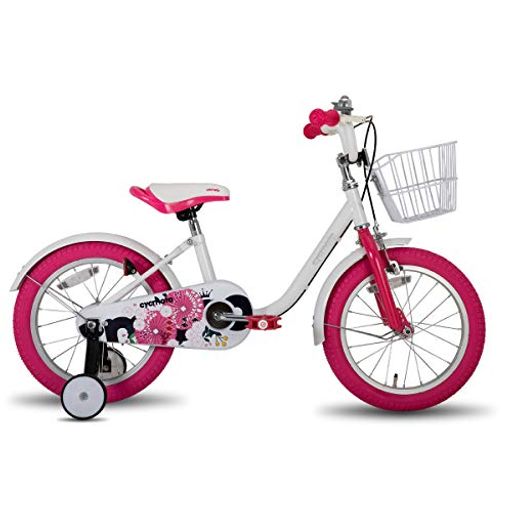 CYCMOTO 子供用自転車 2 3 4 5 6歳 12インチ 幼児用自転車 花と傘 ランニングバイク 誕生日プレゼント 子供のギフト バランス感覚養成 キッズバイク 贈り物 高さ調節可能 男の子 女