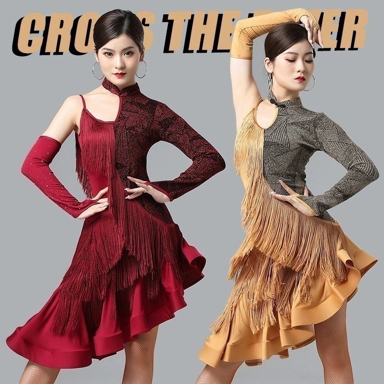 【即納】ダンス衣装 セットアップ レディース ラテンドレス ワンピース 大人 ジャズ ダンス 社交ダンス ワンピース ゴーゴーダンス フリンジドレス 舞台 演出服 ステージ衣装 ラテン専門服 大きいサ