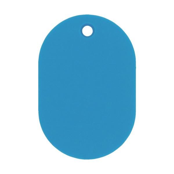 （まとめ） 日本緑十字社 小判札（無地札）スカイブルー 4530mm スチロール樹脂 200017 1枚 100セット