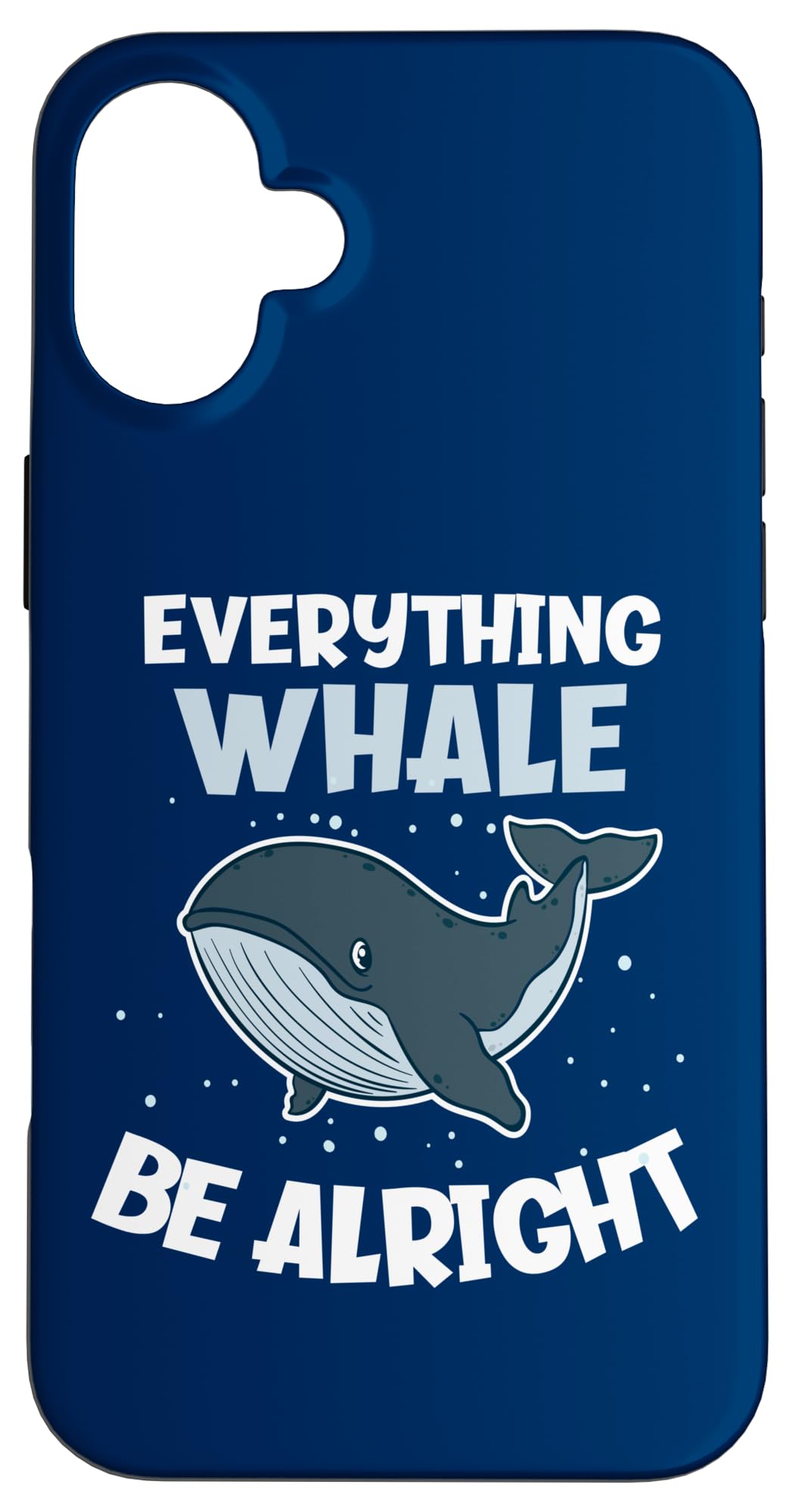 Everything Whale Be Alright ファニーザトウクジラ スマホケース iPhone 16 Plus 用