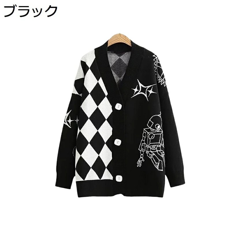 カーディガン レディース 秋 秋服 ニットセーター 薄手 長袖 菱形 Vネック おしゃれ 森ガール かわいい きれいめ 着痩せ カジュアル 爽やか 女の子 学生 女性 通勤通学 冷房対策 オフィス ブ 5,542円