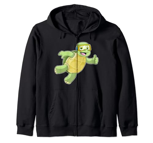 カメ 水泳 水泳用ゴーグル ジップパーカー