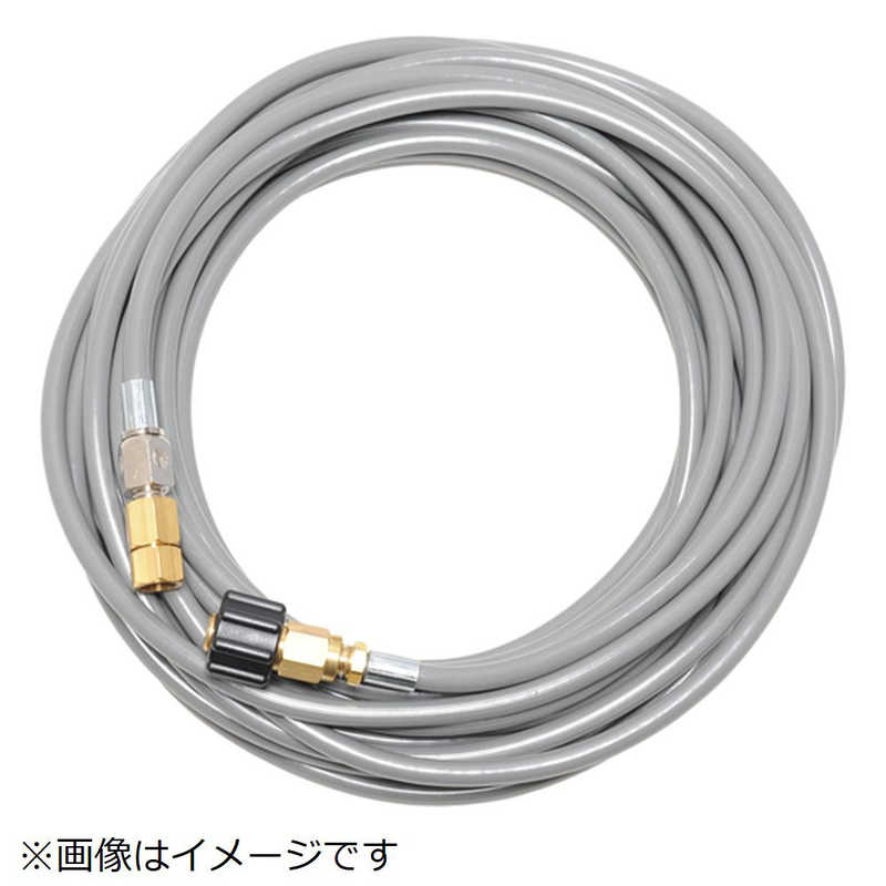 中部高圧ホース　京セラ(旧リョービ)AJP・日立工機FAW・ベルソス 対応 交換用ライトグレーホース10M　L03-RK-10M-S