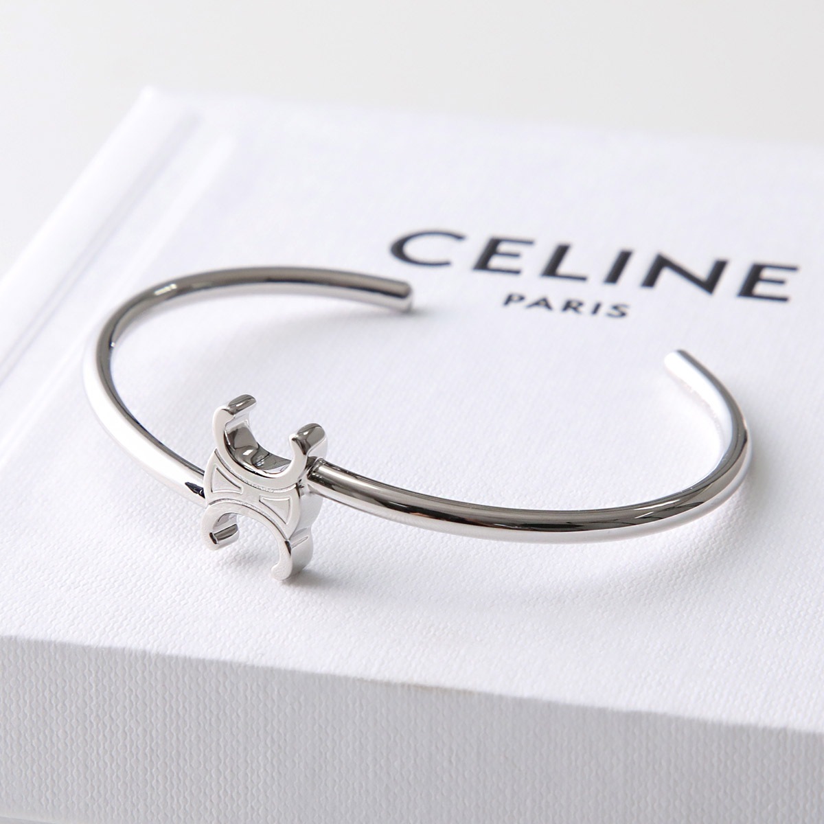 CELINE セリーヌ バングル 460PQ6BRA.35OR メンズ トリオンフ ブレスレット アシンメトリック カフ アクセサリー カラー2色