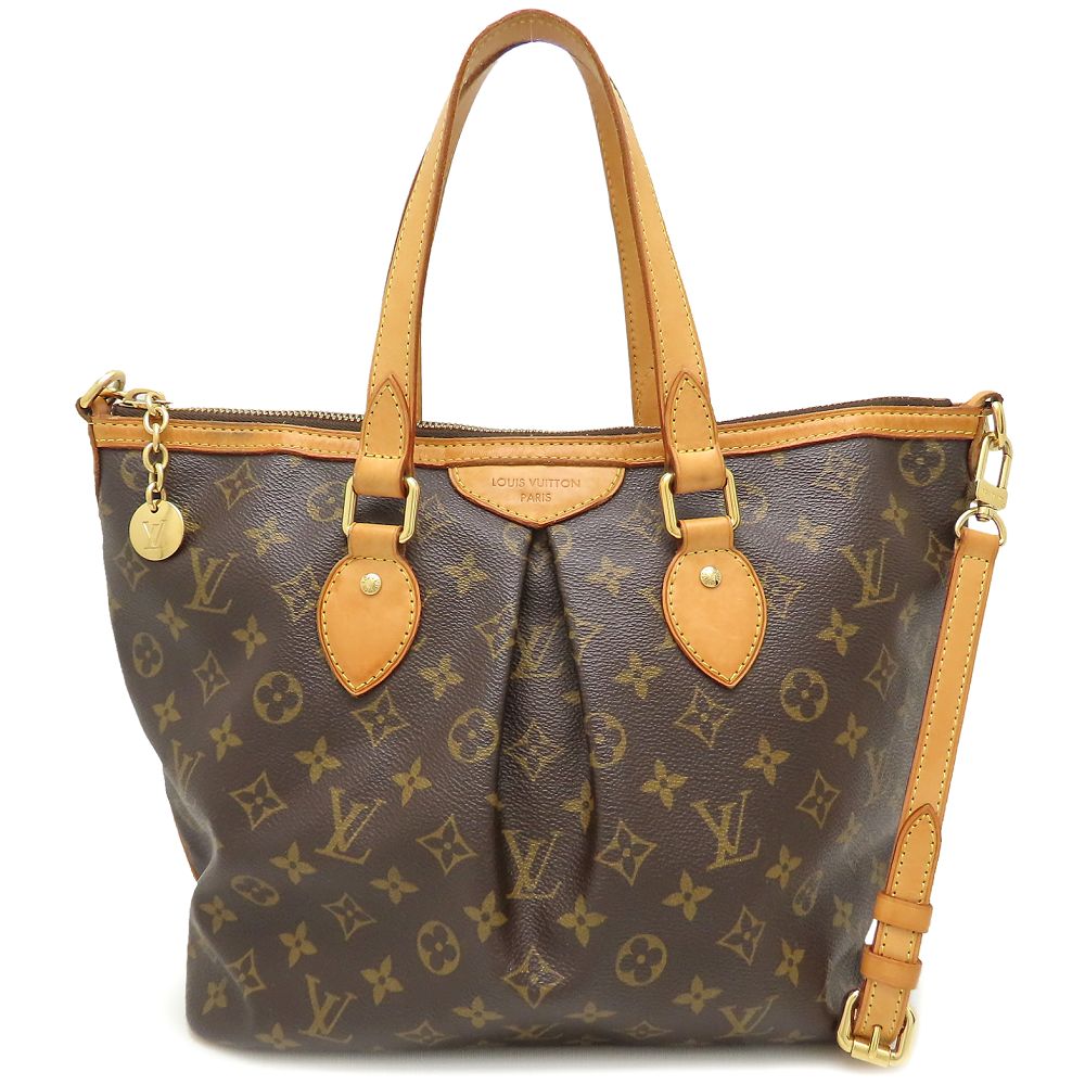 モノグラム パレルモPM M40145 ハンドバッグ 2WAY ブラウン/352353【中古】