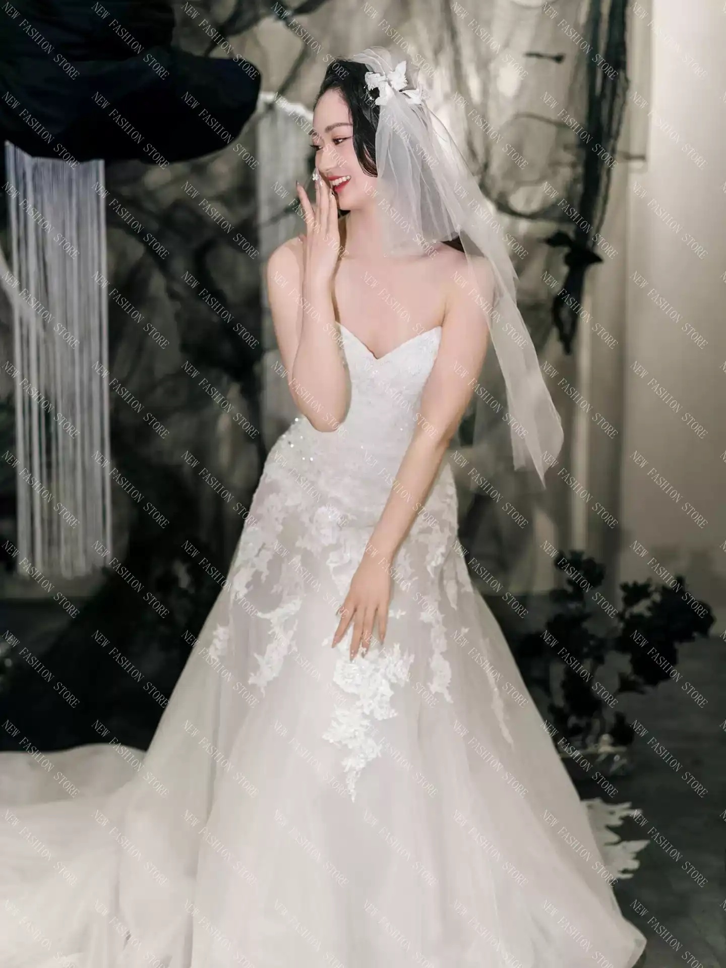 ウエディングドレス 白-23