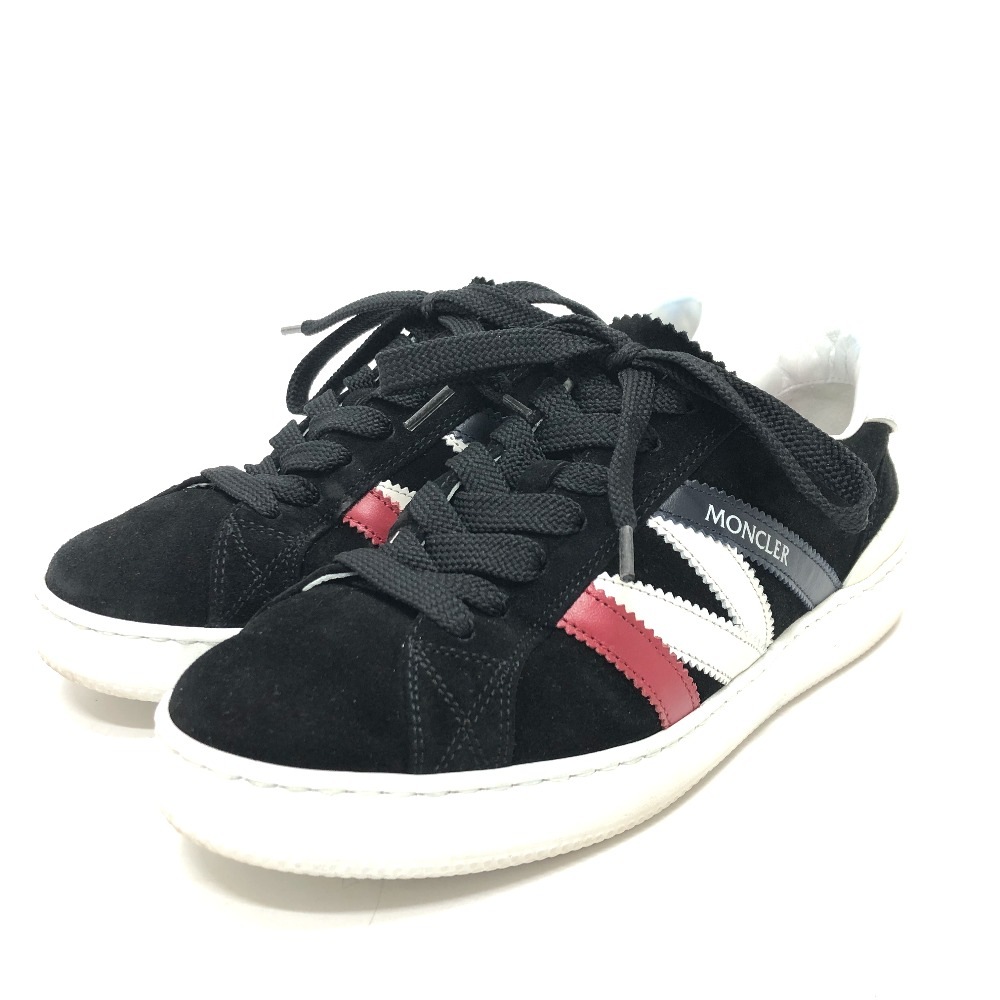 MONCLER モンクレール スニーカー モナコ ローカット 靴 ローテク シューズ スエード ブラック