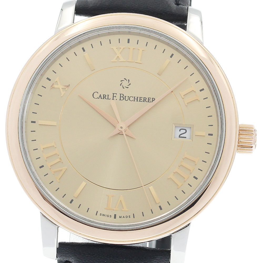カール F.ブヘラ CARL F.BUCHERER 10314.08 アダマビ デイト PGベゼル 自動巻き メンズ _942631【中古】