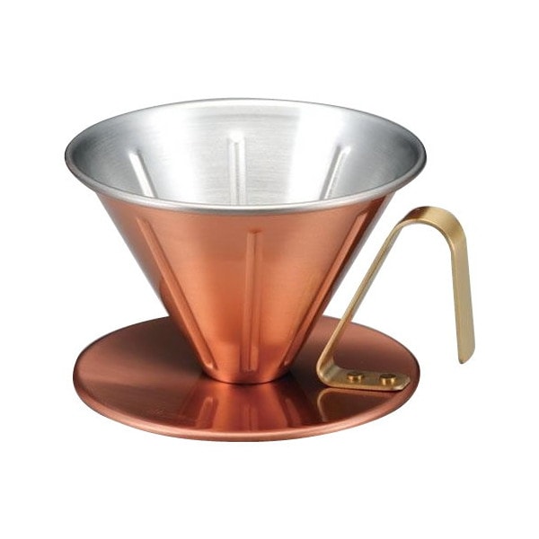 田辺金具 銅のコーヒードリッパー リブ