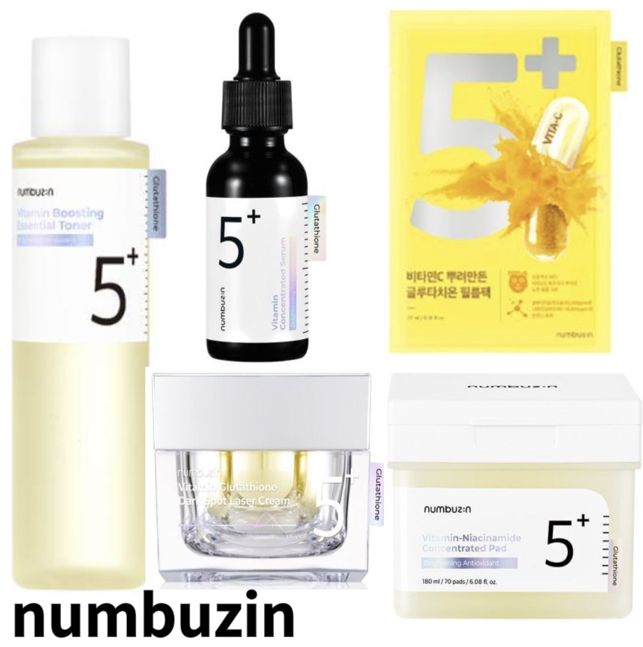 [ 5番白玉点滴 5種セット] 5番 グルタチオンCトナー 200ml + 美容液 30ml + レーザークリーム 50ml + フィルムパッド 70枚 + マスクパック 5枚