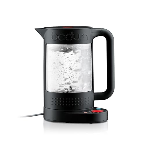 BODUM ボダム 電気ケトル 電気ポット BISTRO ビストロ 電気ケトル ダブルウォール 1100ml ブラック 二重構造 温度調節 保温機能付き 【正規品】 11659-01JP