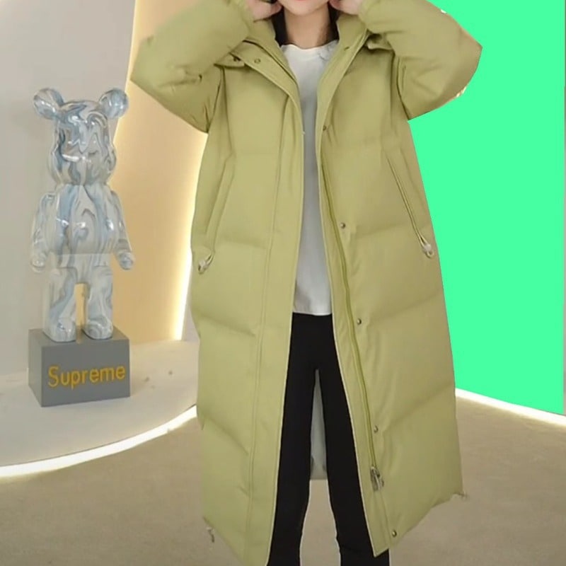 【即納】ダウン(90%) 秋冬　ロングダウンコート レディース ダウンコート ロング フード付き レディース ダウンジャケット ロングコート アウター ダウン 軽量