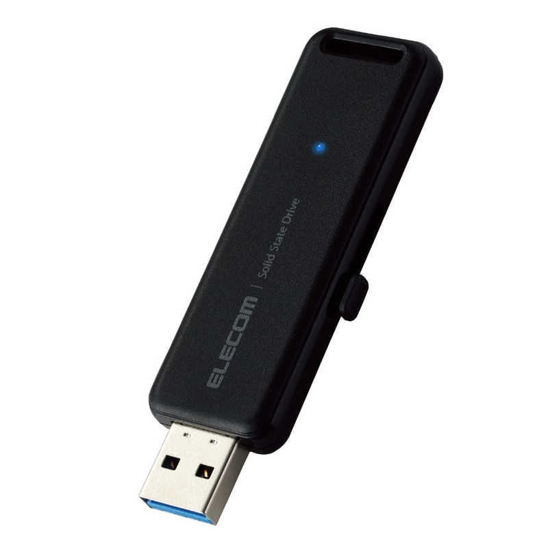 エレコム　ELECOM　SSD 外付け 1TB USB3.2 Gen2 ポータブルssd 超小型 軽量 ブラック　ESD-EMB1000GBK