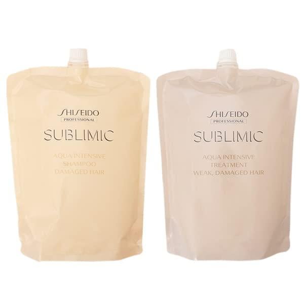 【セット品】資生堂 サブリミック アクアインテンシブ シャンプー & トリートメント W 1800ml LSC 11,216円
